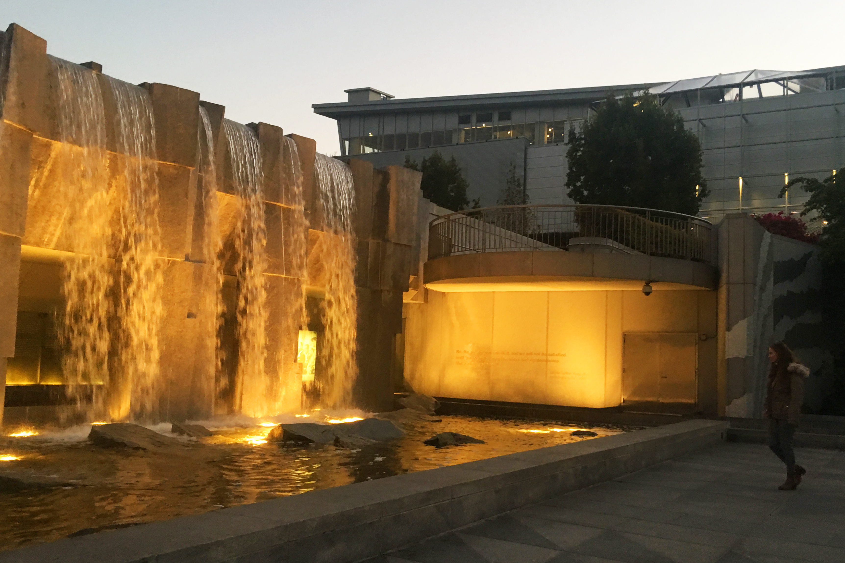 visiting the Martin Luther King Jr (MLK) memorial in San Francisco