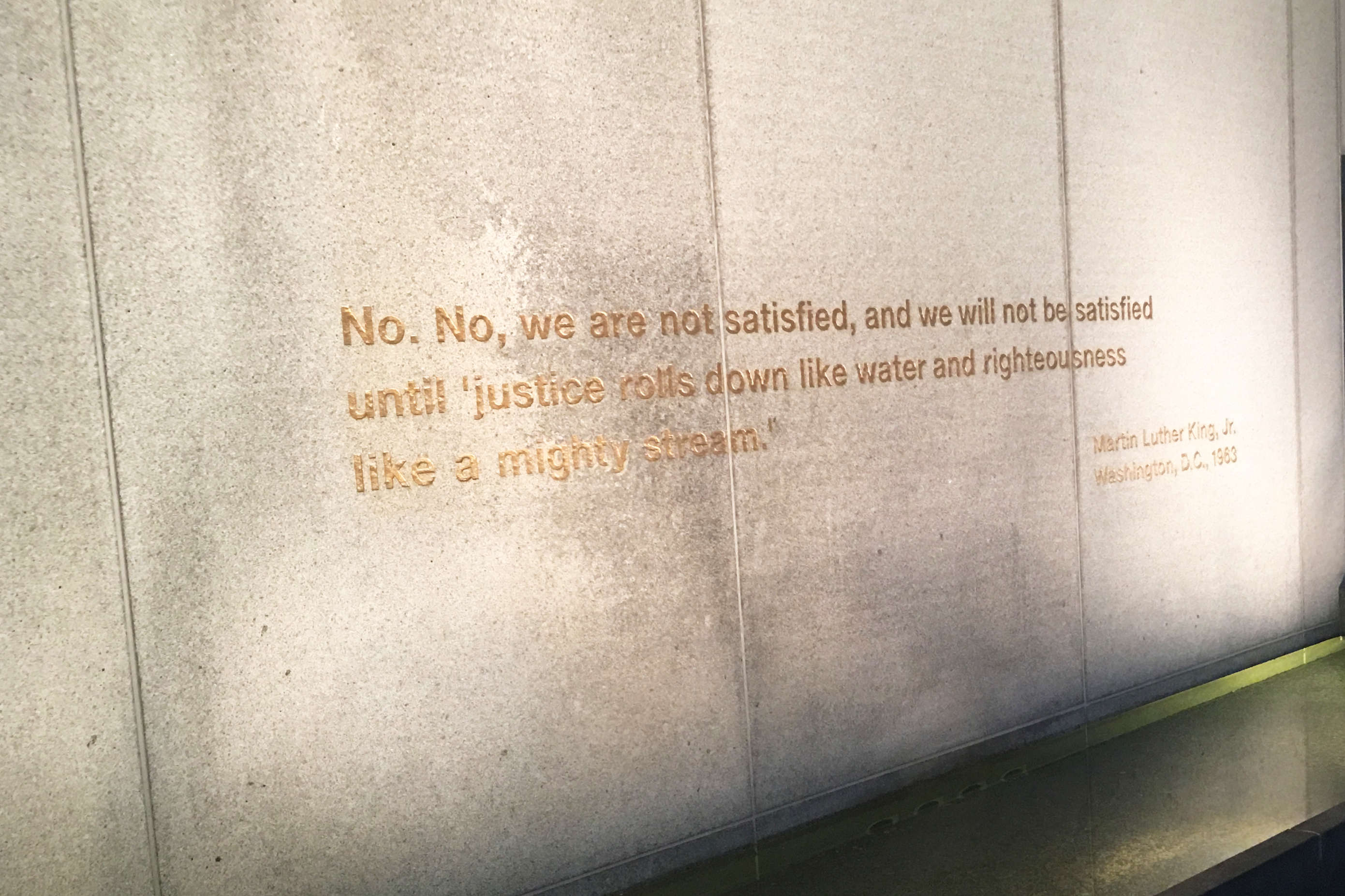 visiting the Martin Luther King Jr (MLK) memorial in San Francisco