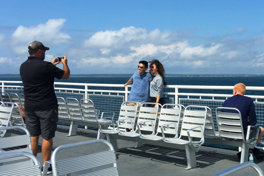 photos and journal of the pure summer joy of taking the Massachusetts Steamship Authority ferry to Martha's Vineyard