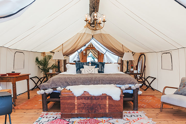 Governor's Island glamping tent
