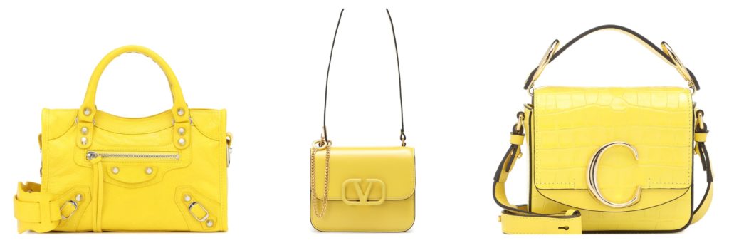 yellow designer luxury handbags color of fall leaves