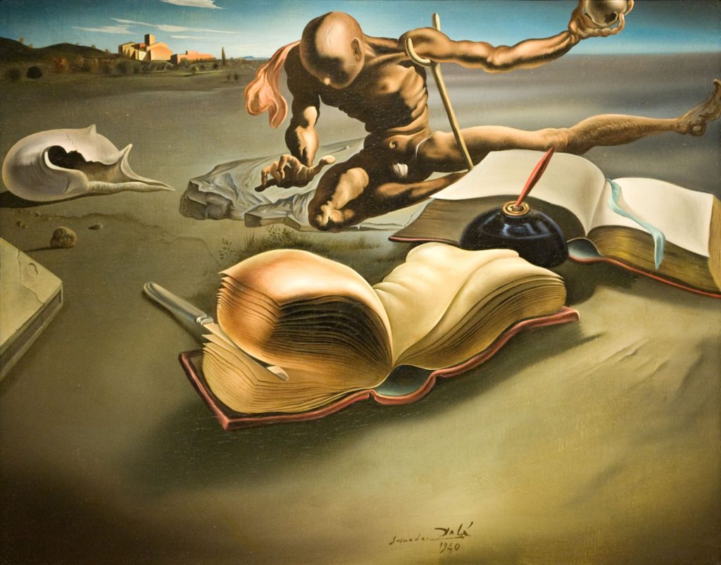 beautiful paintings about books