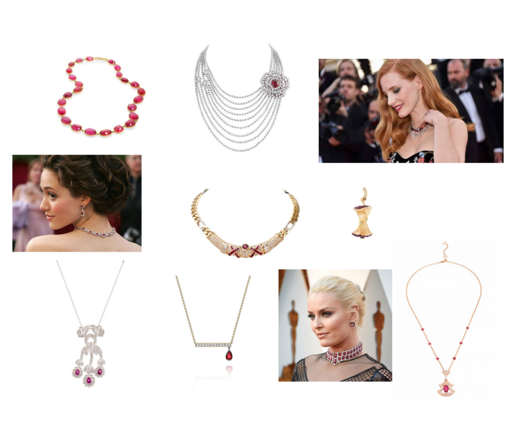 The best luxury ruby necklaces for a July birthstone gift.