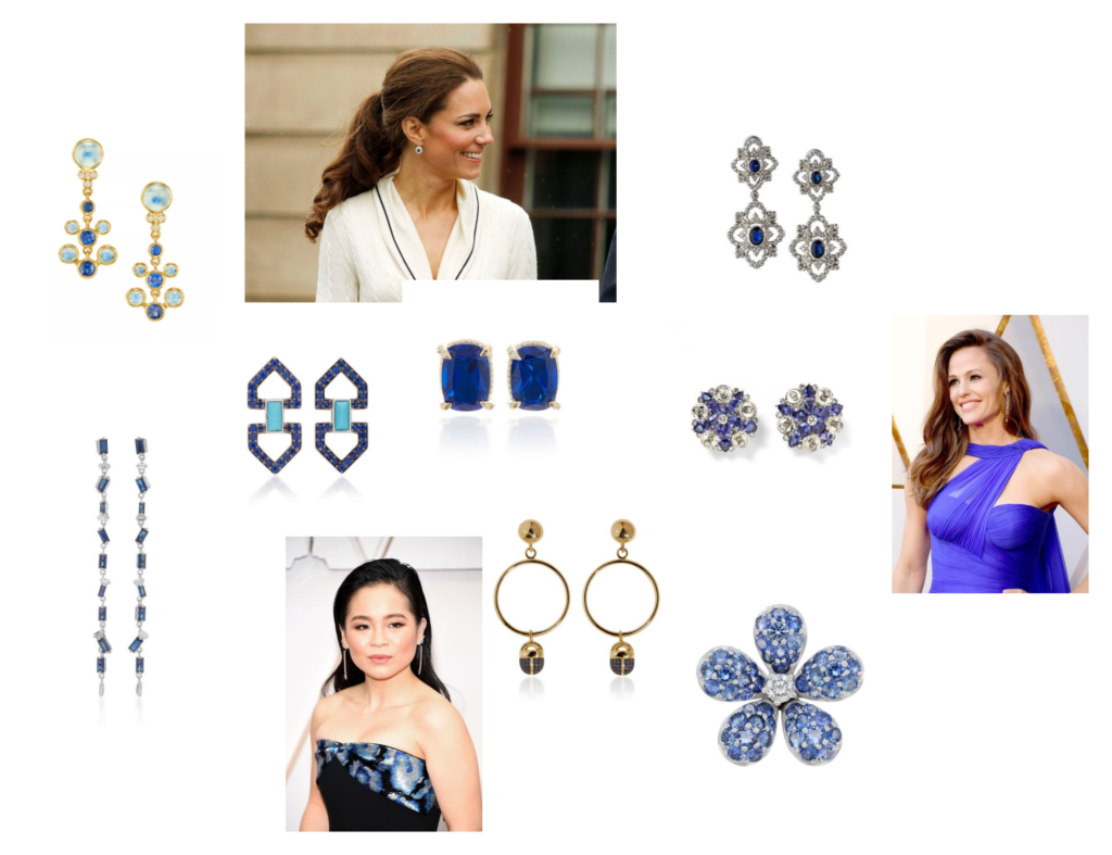 The best luxury earrings as gifts of the September birthstone, the sapphire