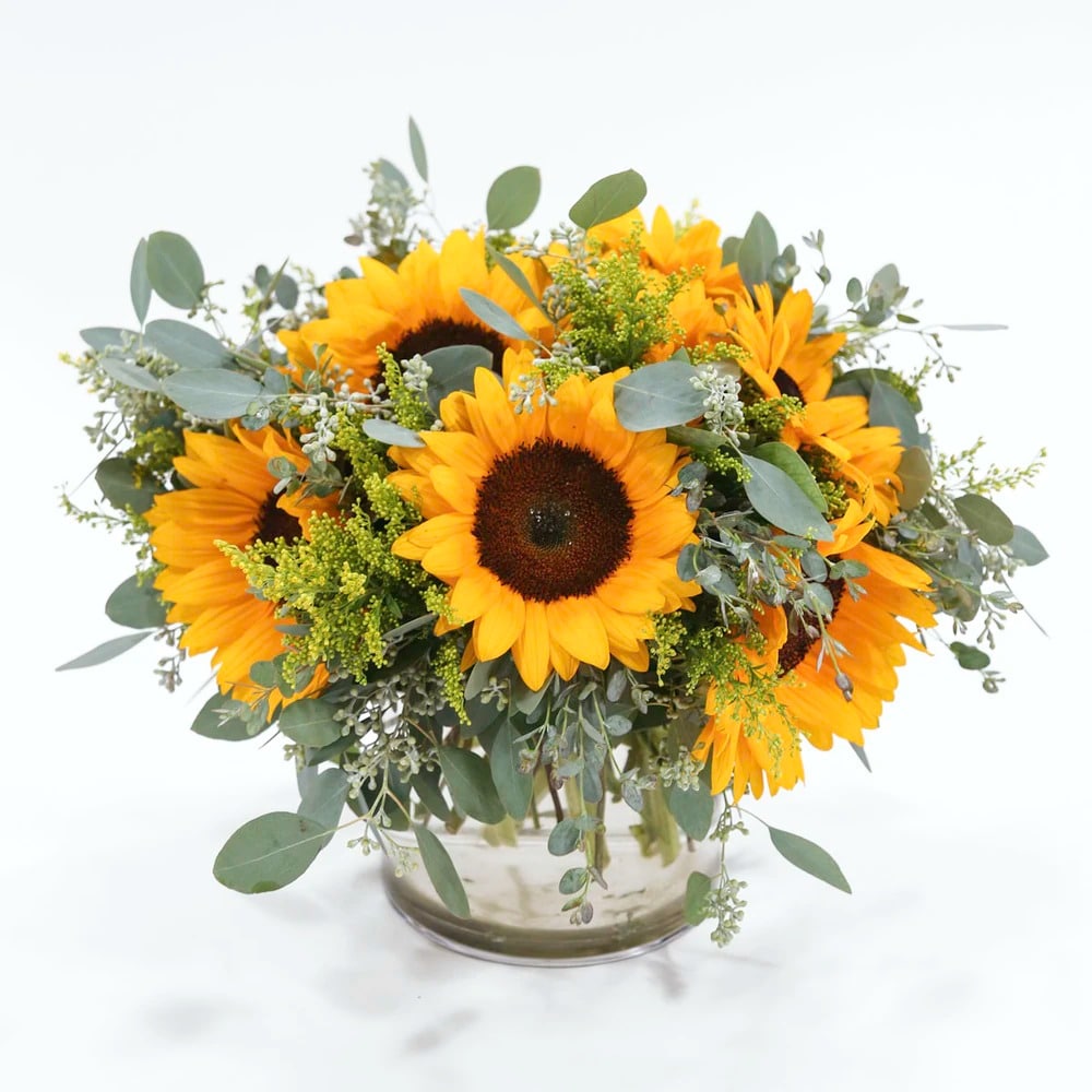 luxurious sunflower bouquet