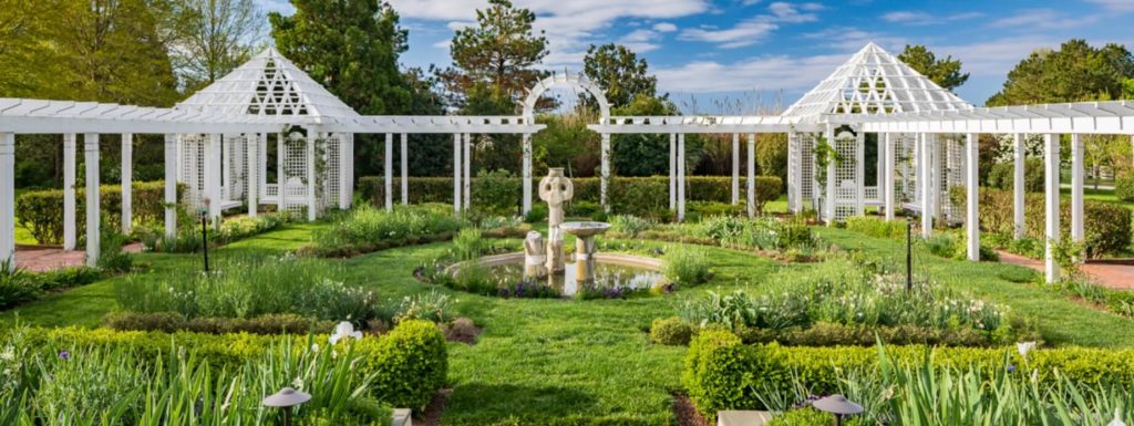 beautiful luxury hotel garden