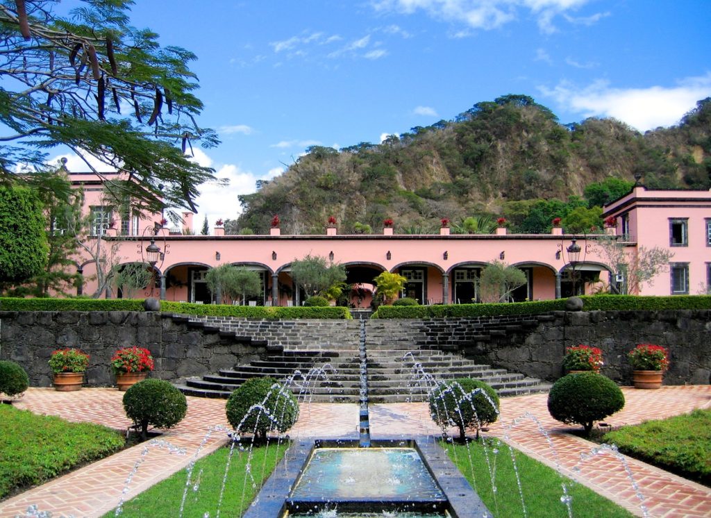 beautiful luxury hotel garden