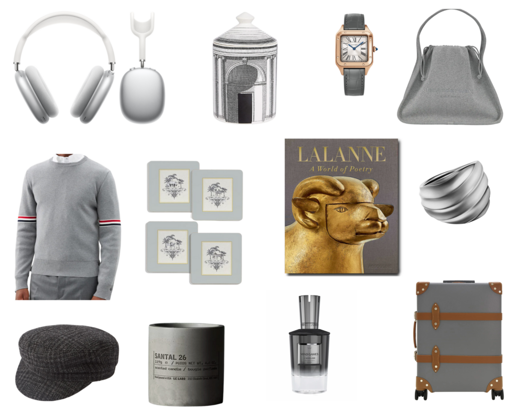 Chic luxury gift guide with the best presents for every occasion and everyone on your list in the color gray.