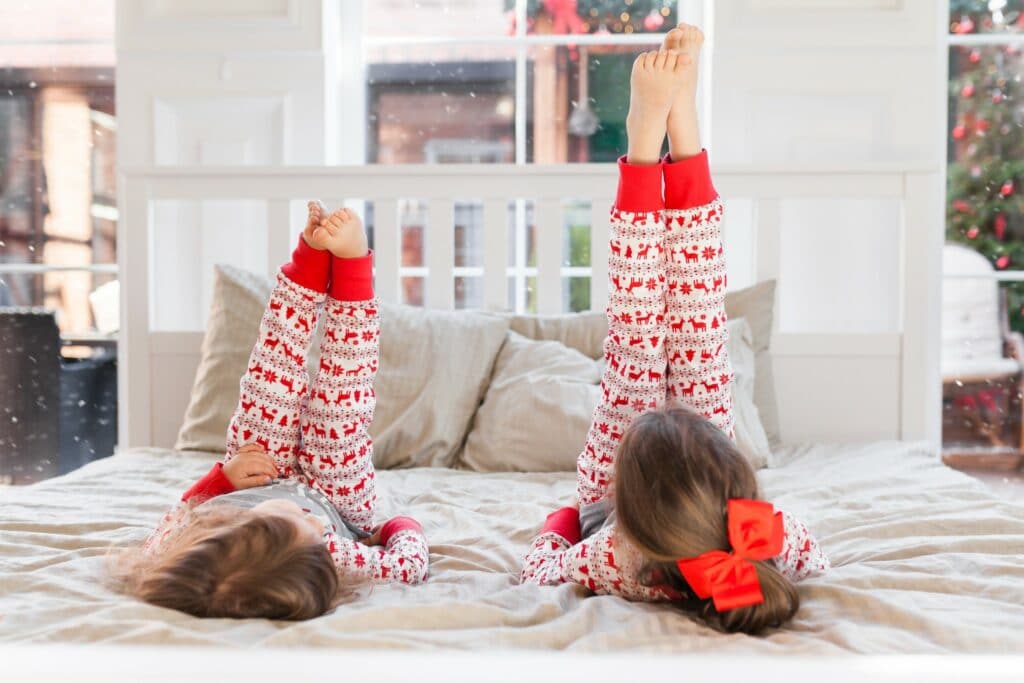 matching holiday pajamas