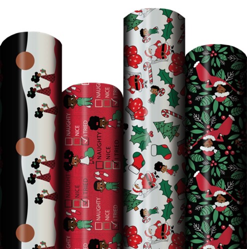 where you can buy luxury Christmas and holiday gift wrapping paper online