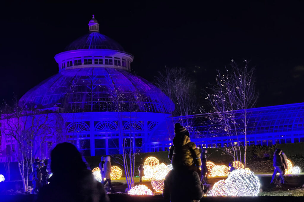 Photos from the NYBG Holiday Lights Show 2020.