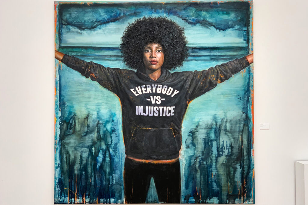 contemporary art about social justice and BLM, COVID-19, and life in 2020