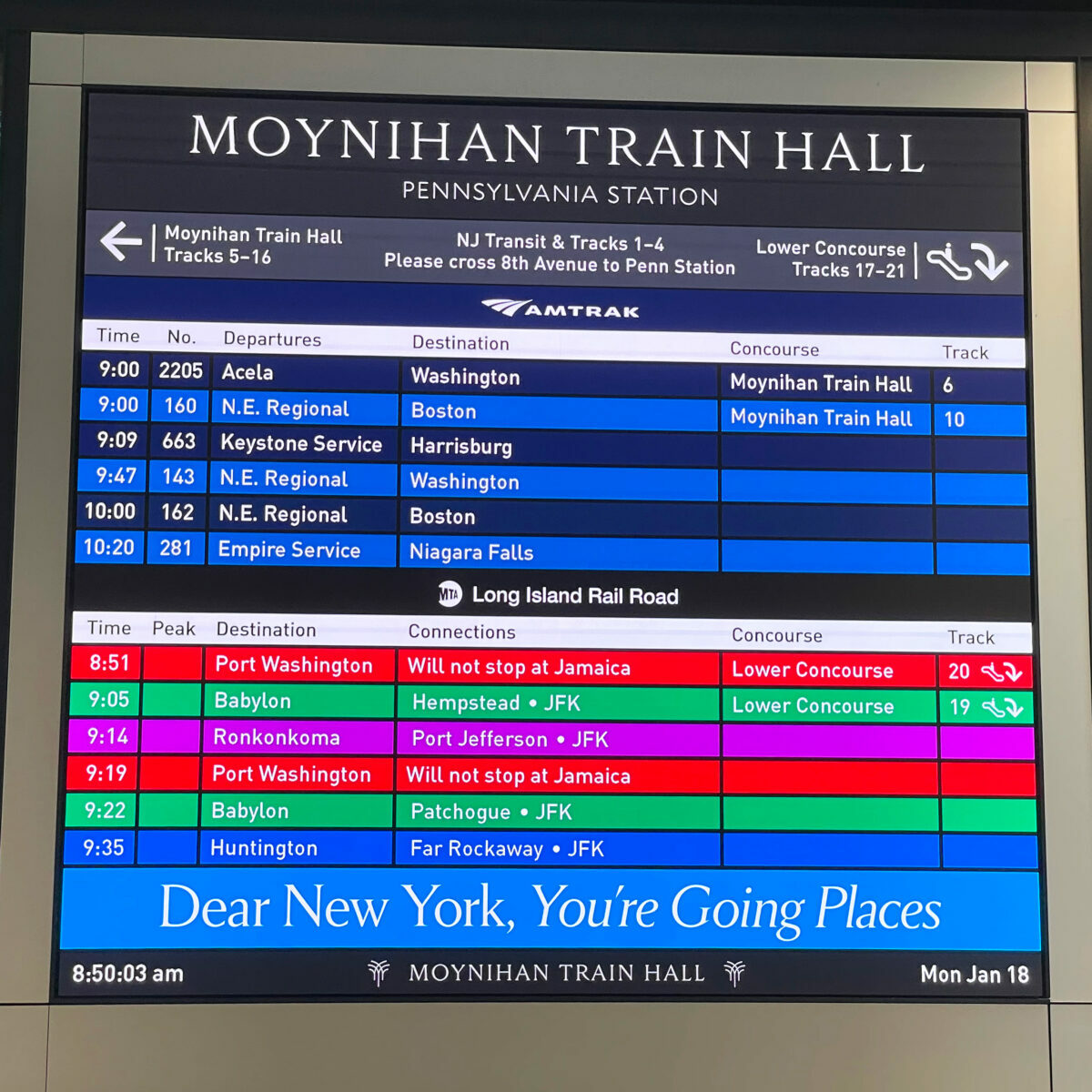 photos of Moynihan Train Hall in New York City