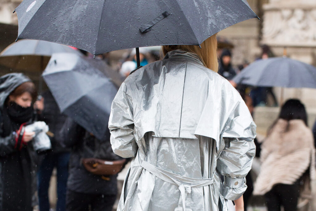 Best luxury rain gear fashion essentials for rainy day style, boots, jacket and coat, to be chic in the spring showers this April 2021.