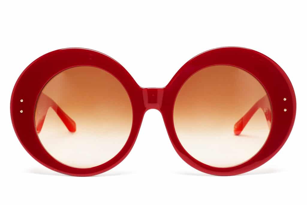 vibrant red color sunglasses spring summer 2021