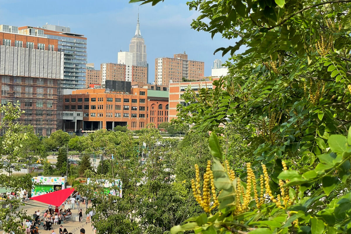 photos of Little Island, the new park on the Hudson River in New York City.