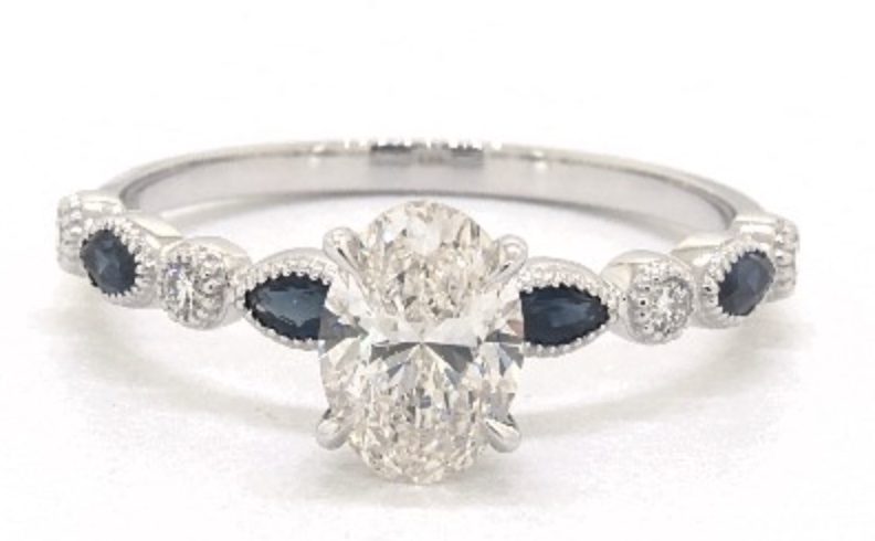stylish luxurious oval diamond rings
