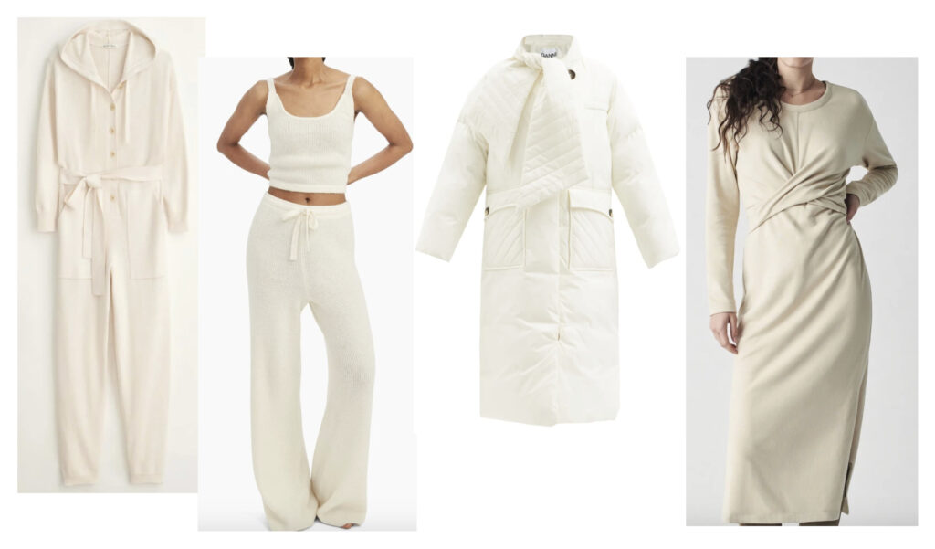 winter white ensemble for women