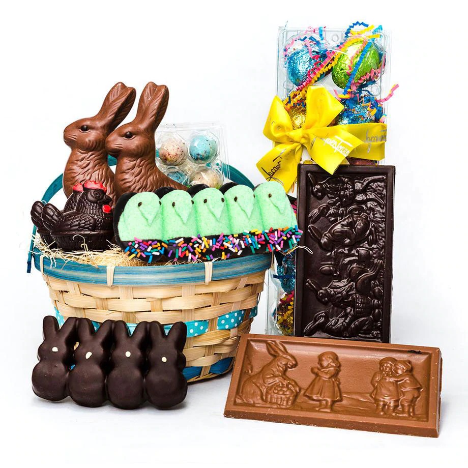 best luxury Easter baskets, Easter food hampers, and Easter gift boxes for someone special for the holiday 2023. 