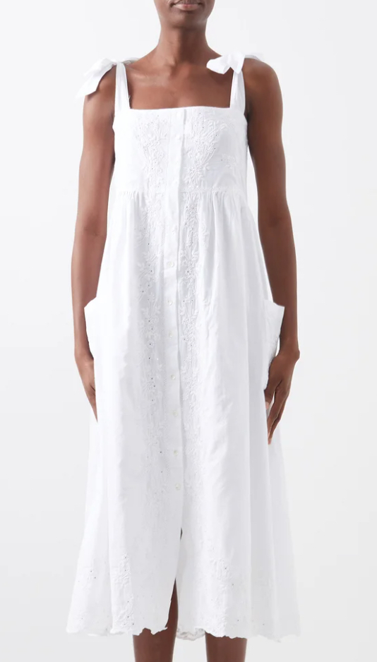 Our edit of the best cute, casual, comfortable and chic luxury designer cotton white dresses to wear throughout the summer of 2023