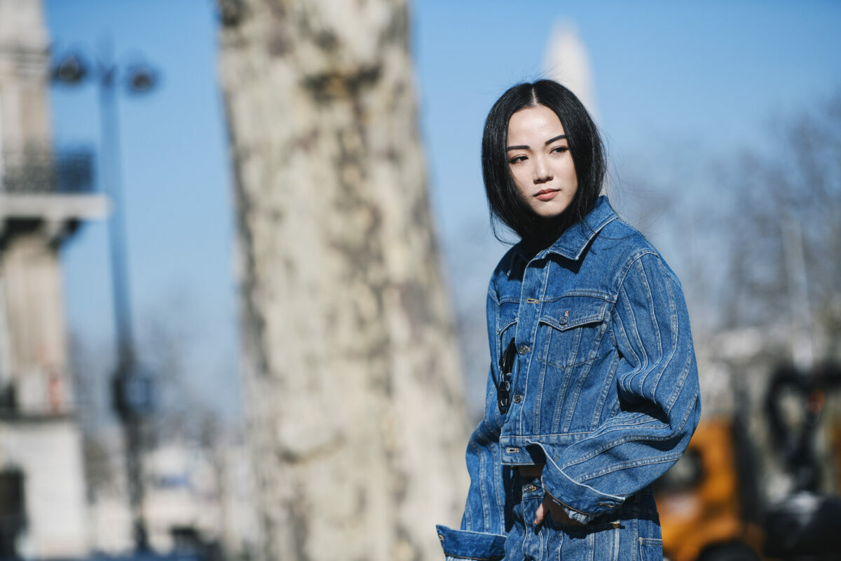 top trends in designer blue denim and jeans outfits this Summer 2022, including pants, jackets, shorts, skirts, and more.