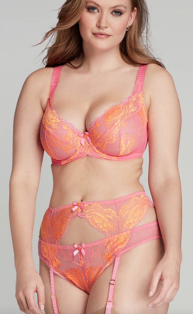 luxury lingerie and loungewear in citrus colors