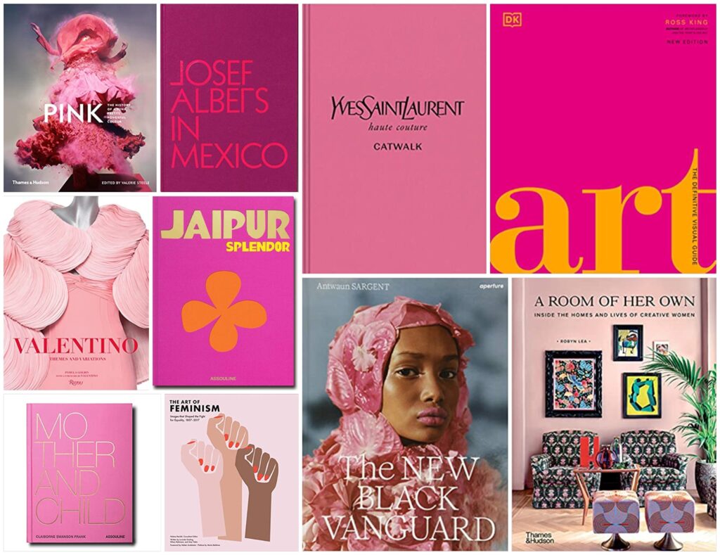The best new coffee table books in every shade of pink that make for great reading - and also serve as perfect luxury home décor.