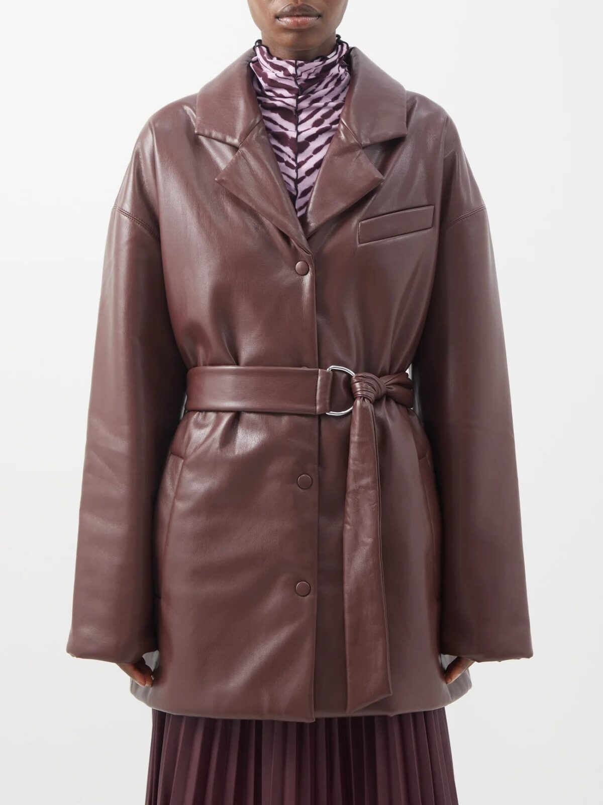 Women leather and faux leather jackets Fall 2022