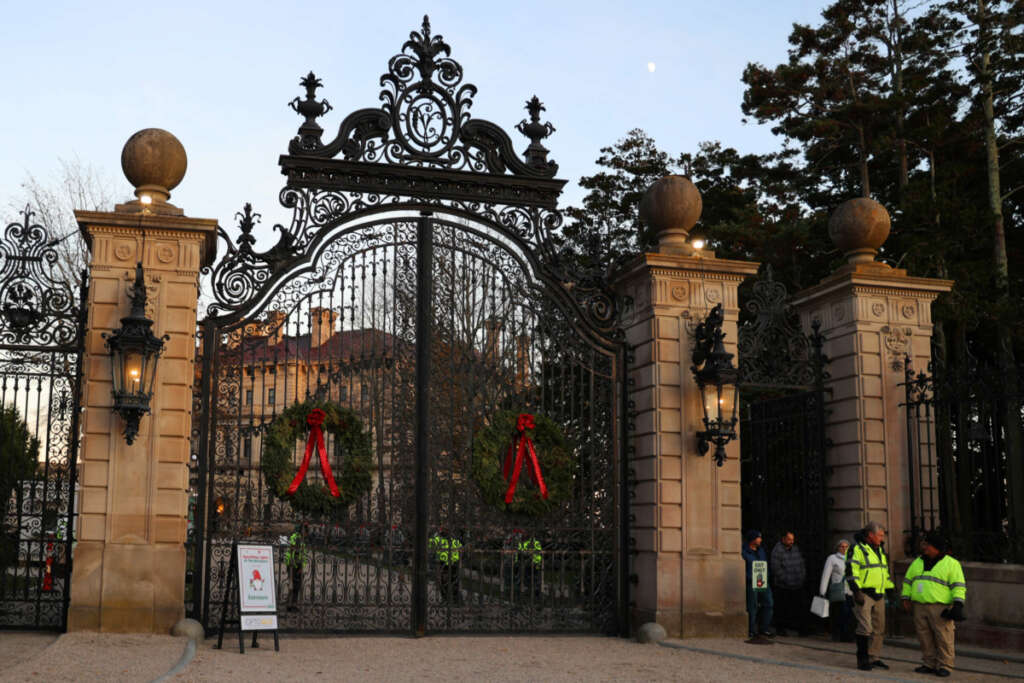 The Breakers in Newport a the Christmas holiday season.