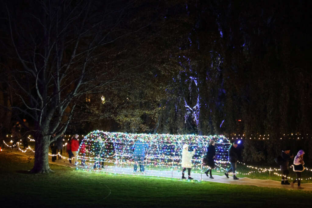 The Breakers in Newport decorated for the Christmas holidays. 