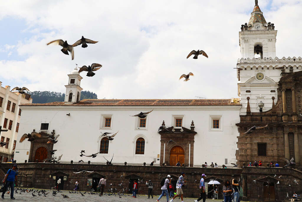 Best places to see and things to do on a visit to Quito, Ecuador, including Old Town, cable car ride, empanadas and the Equator