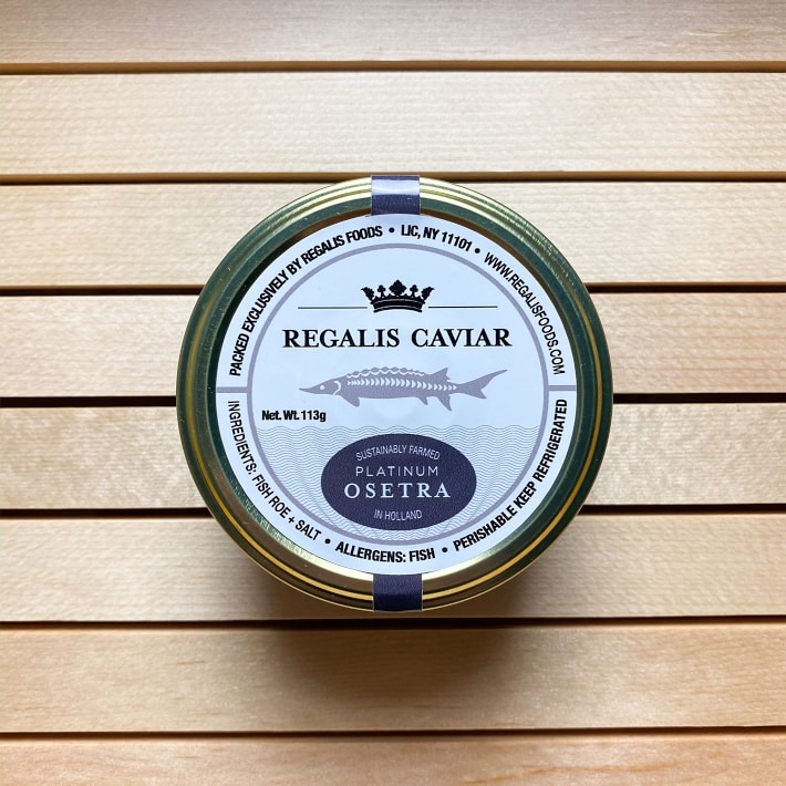casual caviar for the holiday season including brands to try, chips, and champagne