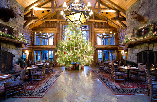 best luxury hotels with holiday festive decor