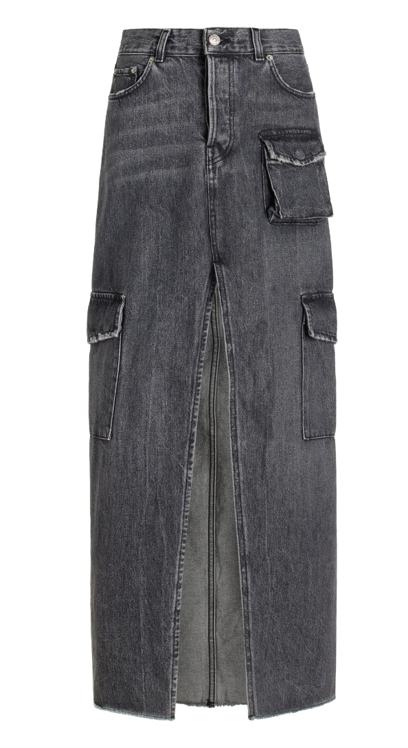 best luxury denim maxi skirts for women 