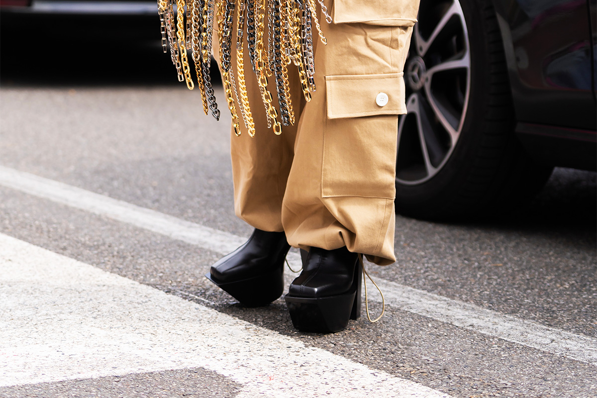 Best luxury designer fashion cargo pants on trend for women right now, including from brands like Prada, Isabel Marant