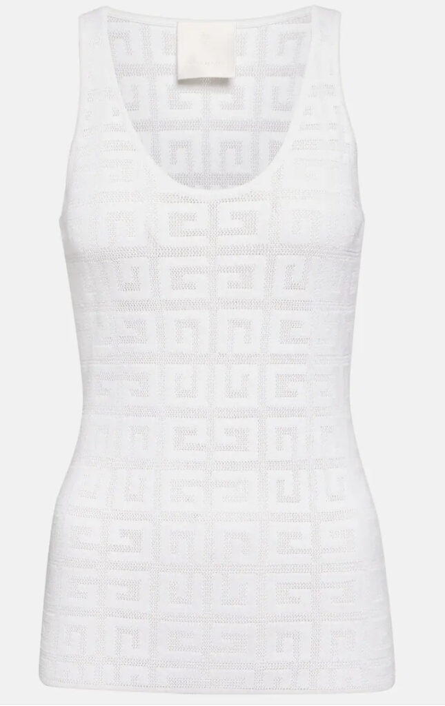 Best luxury designer white tank tops for women to channel the big fashion trend of summer 2023, including Balmain, Saint Laurent and more.