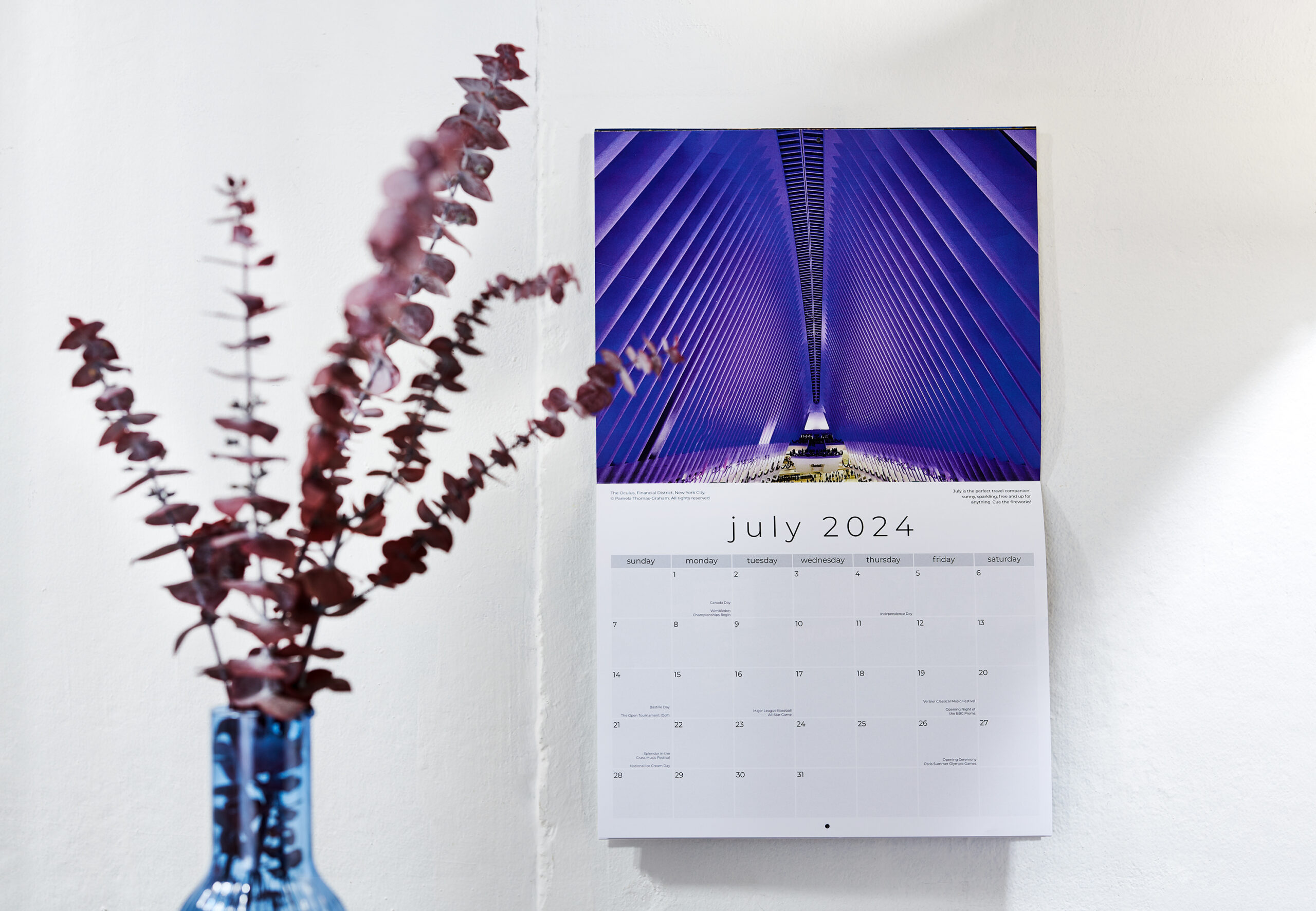 New York at Twilight 2024 Calendar Dandelion Chandelier