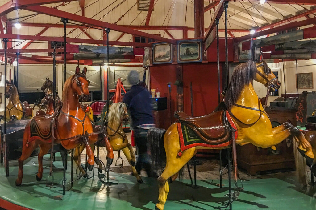 The Flying Horses carousel in Oak Bluffs on Martha’s Vineyard.